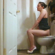 A brunette girl records herself sitting on a toilet and taking very runny-sounding shits from a side view perspective in multiple scenes. Great for diarrhea fans. 158MB, MP4 file. About 14.5 minutes.